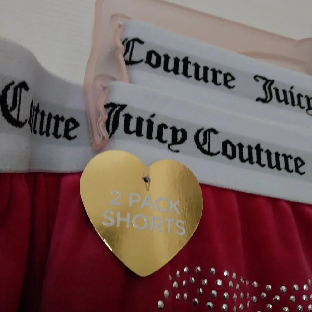 Juicy Couture 2 PK. Lounge Pajama Shorts Size Large